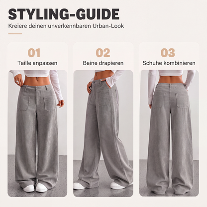 Juliette Relaxed Wide-Leg Trousers