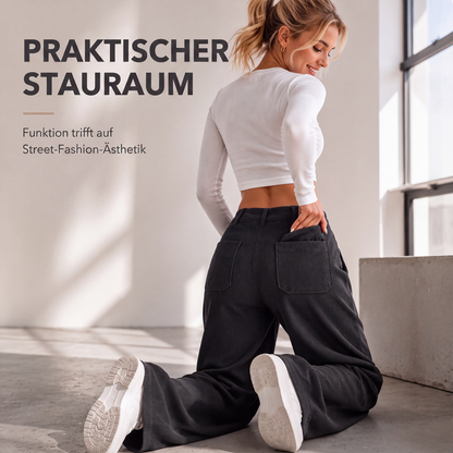 Juliette Relaxed Wide-Leg Trousers