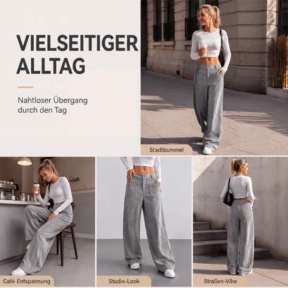 Juliette Relaxed Wide-Leg Trousers