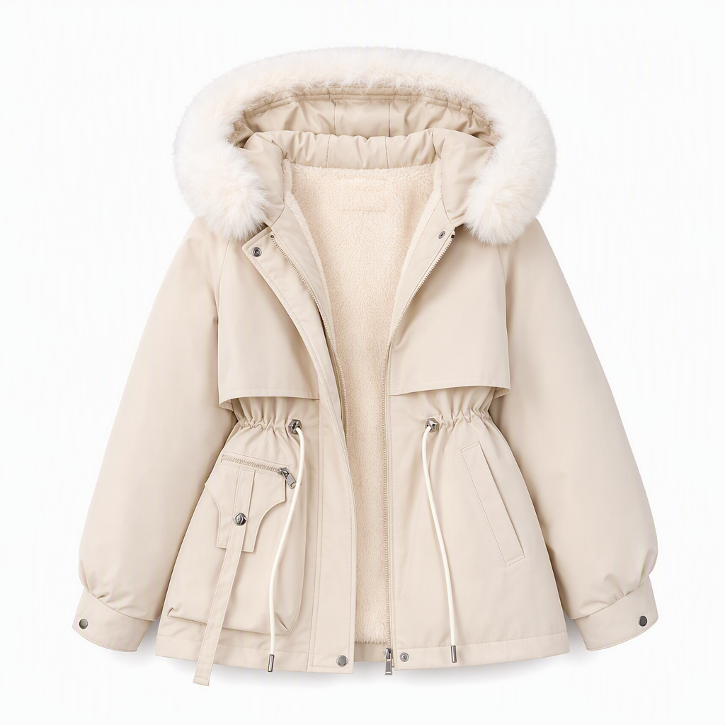 Winter Faux Fur Padded Parka