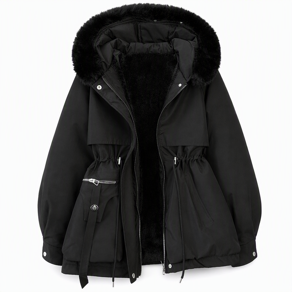 Winter Faux Fur Padded Parka