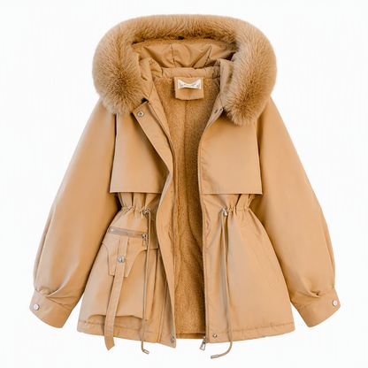 Winter Faux Fur Padded Parka