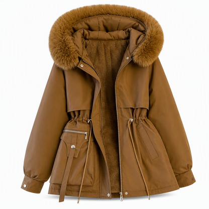 Winter Faux Fur Padded Parka
