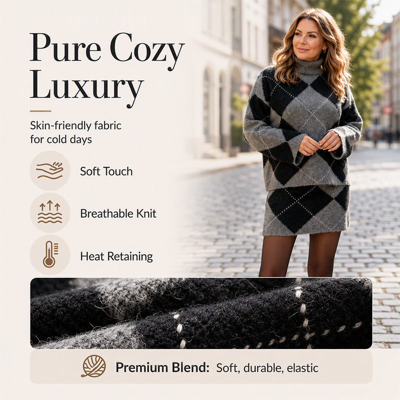 Knit Sweater & Skirt Set