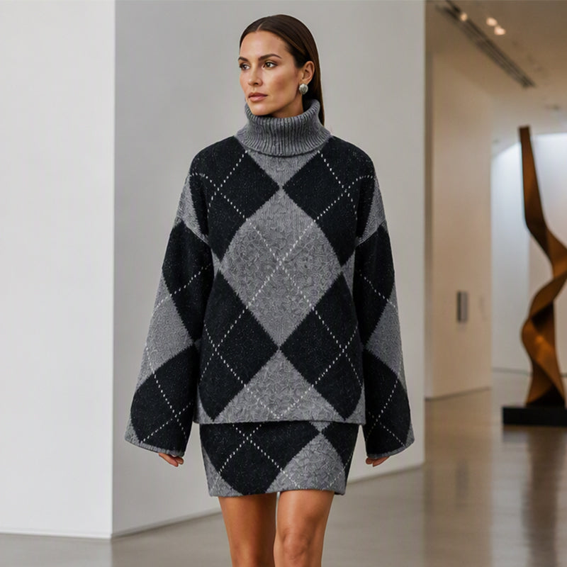 Knit Sweater & Skirt Set