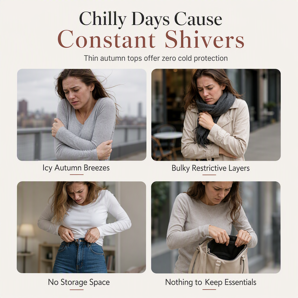 Warm Crew Neck Long Sleeve Top
