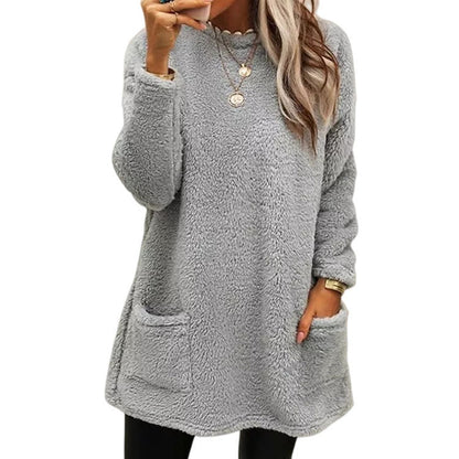Warm Crew Neck Long Sleeve Top