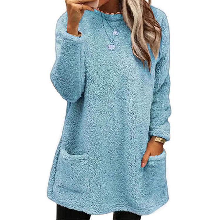 Warm Crew Neck Long Sleeve Top