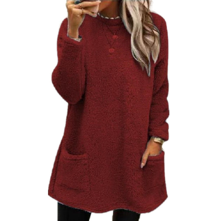 Warm Crew Neck Long Sleeve Top