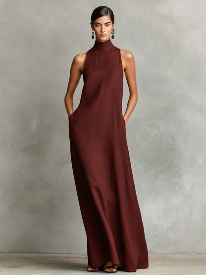 Caterina Minimalist Maxi Dress