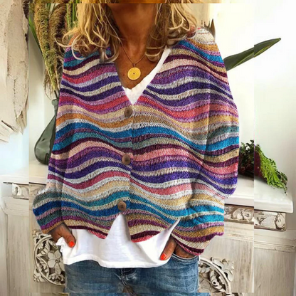 Angie Floral Knit Cardigan