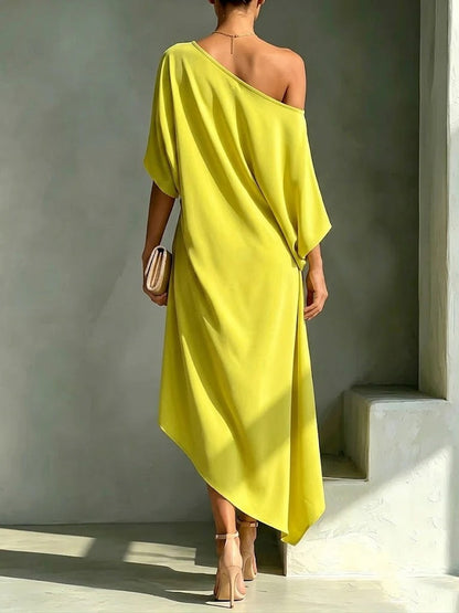 Clara Elegant Asymmetric Dress
