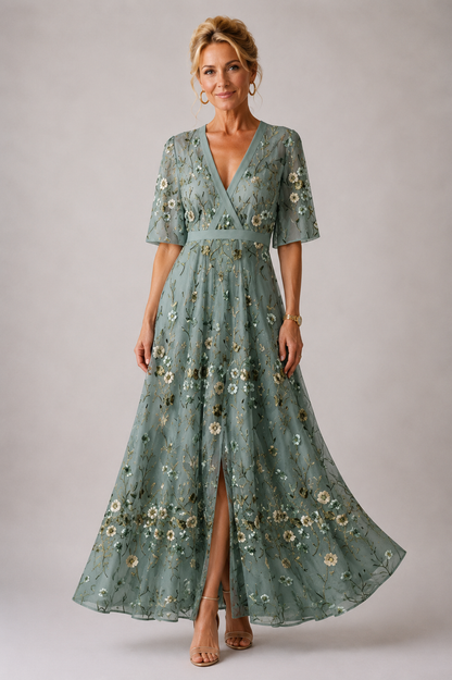 Sabina Refined Floral Print Dress